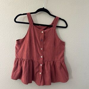 NWT Rust Polyester Tank - Dry Goods